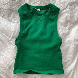 Green zara tank